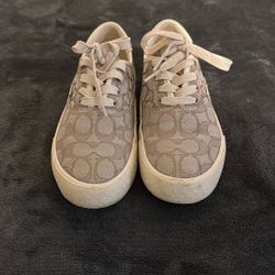 Beautiful Beige Authentic Coach Women’s Sneakers Size 5.5