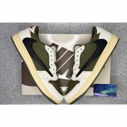 Jordan 1 Low Travis Scott Medium Olive 9.5 Men