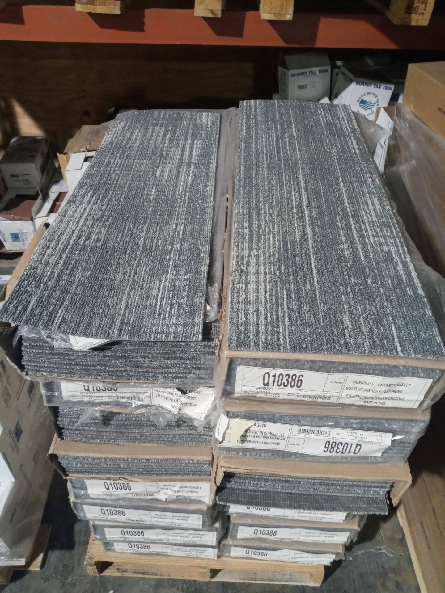 SHAW CARPET TILE 12 in x 36 in 128 SQUARE YARDS total