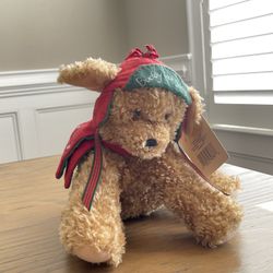 Hallmark christmas Plush Buddy Hollyday Dog Holiday Stuffed Animal 9in