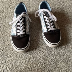 Baby Blue Vans Shoes  