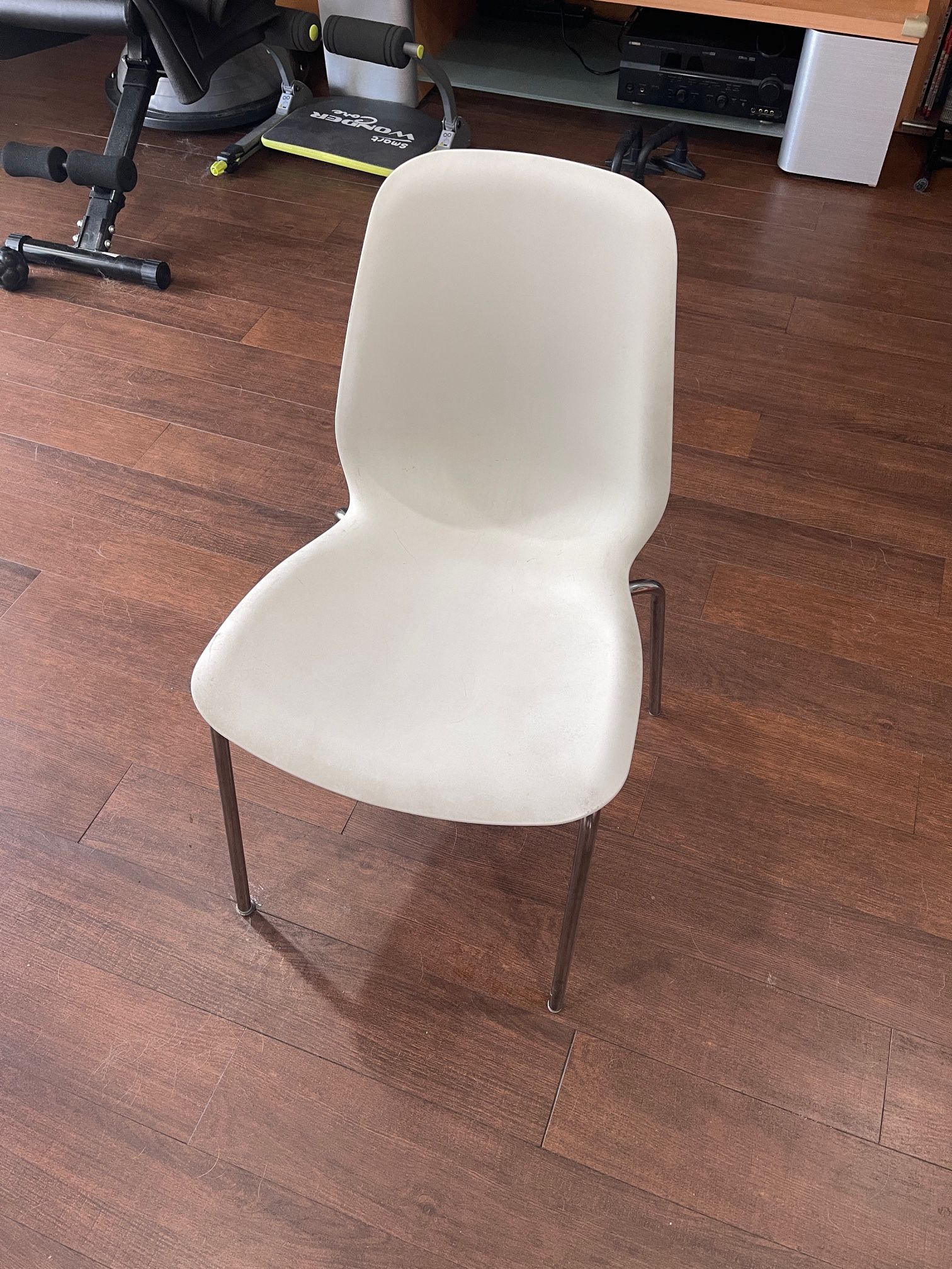 IKEA Lerman Dining Table and 4 LEIFARNE Chairs With Chrome Base