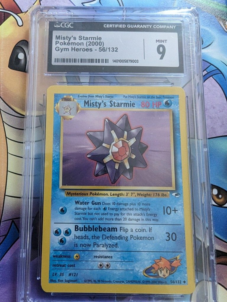 Graded Misty's Starmie Pokemon Card