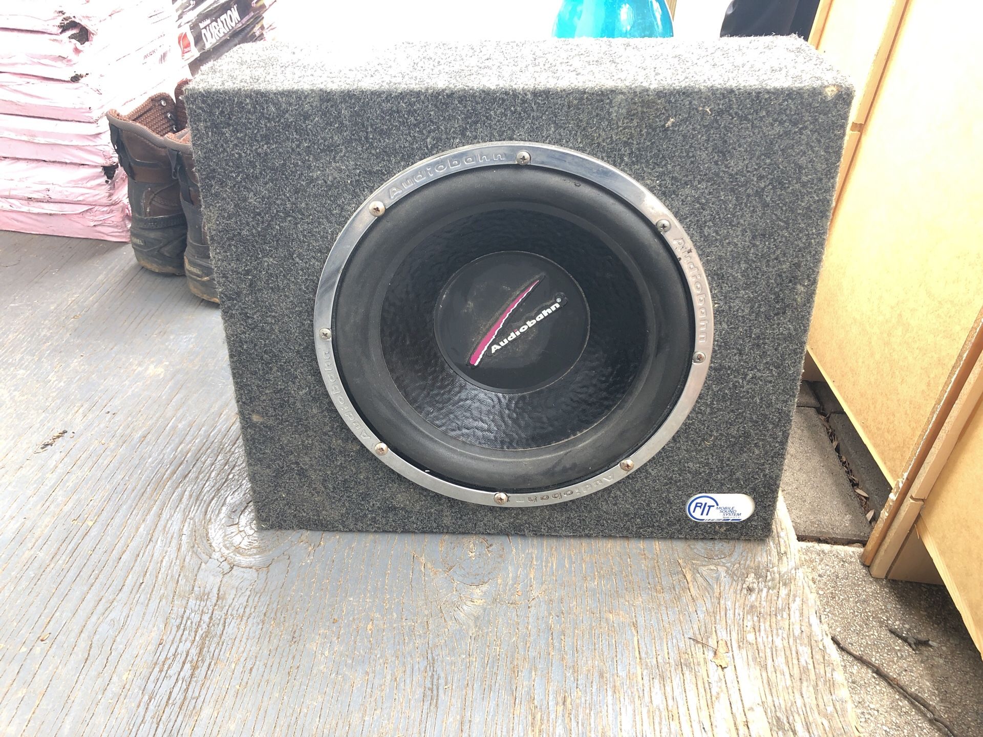 Nice subwoofer 15 x 18 box and subwoofer 12”