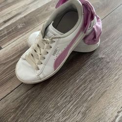 Puma Basket Pink Bow Sneakers 12
