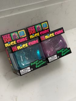 Needoh nice cube super solid squish brand new purple blue color
