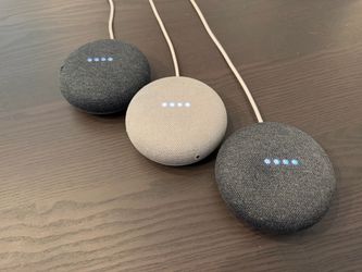 3 x Google Home Mini Smart Speakers