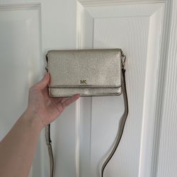 Gold Michael Kors Crossbody Bag