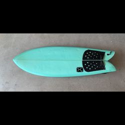 Rob Machado Go Fish, 5’ 3” High Volume Special Turquoise Sea Foam Green Color