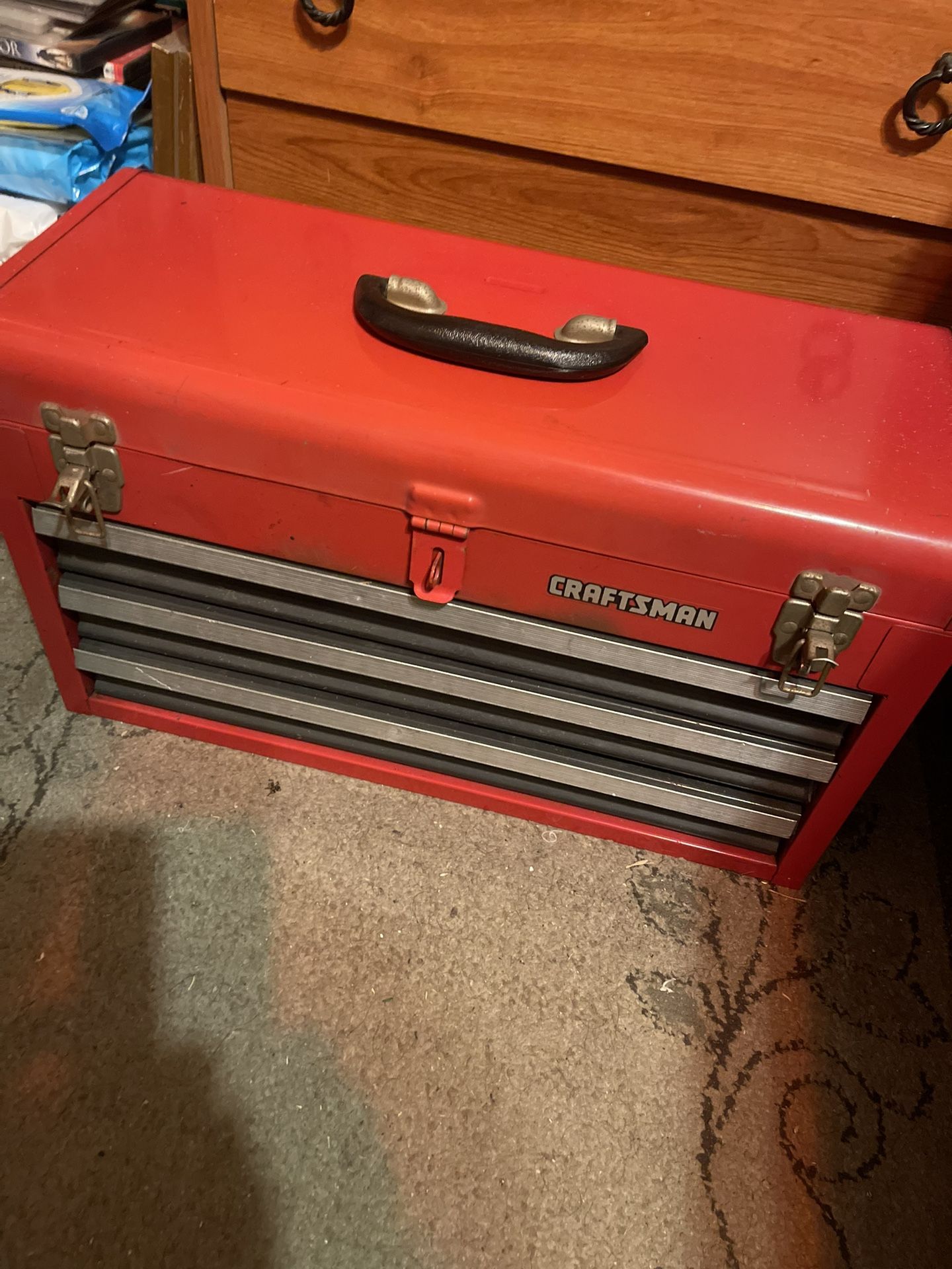 Craftsman Metal Tool Box With Tools, Ready For Pick Up