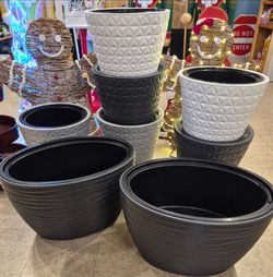 Blowout sale $20 each. New fall & winter outdoor all weather planters