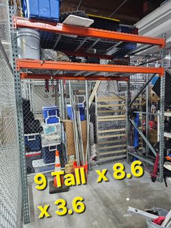 Pallet Rack Shelving Unit 9' x 8.6' x 3.6