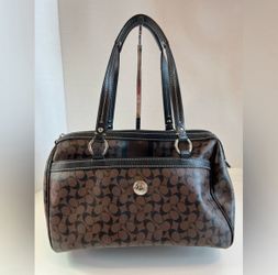 Coach Chelsea Heritage Signature Black & Brown