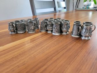 John Pinches Pewter Miniature Steins