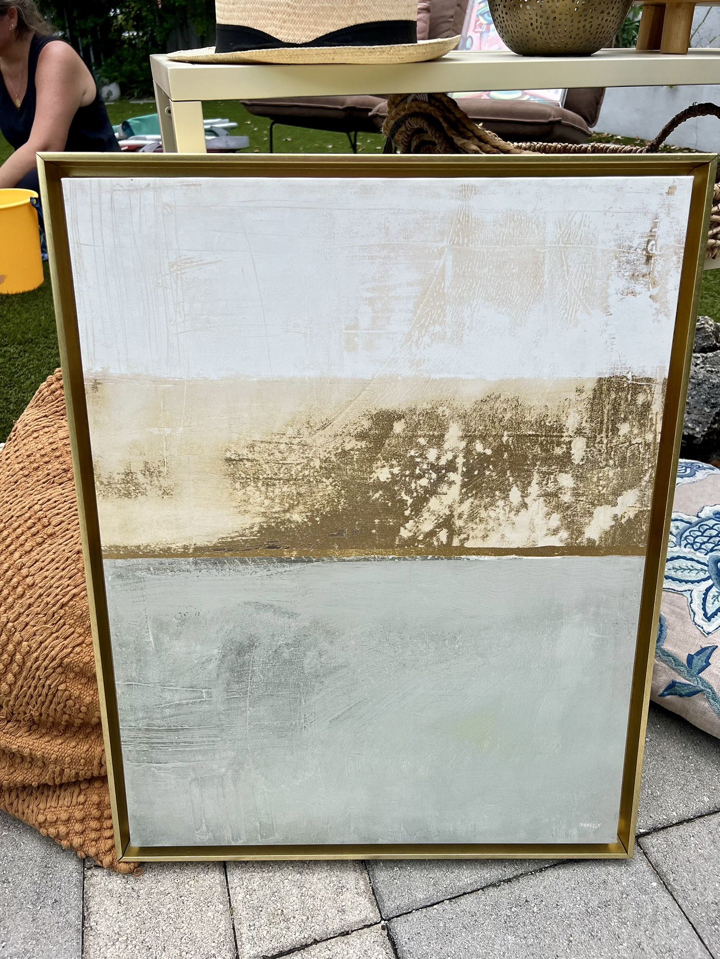 Decor Frame Gold And Neutral