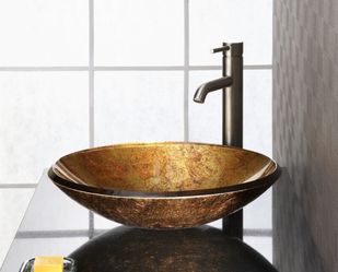 Copper vessel sunk and faucet. Never Used. NIB