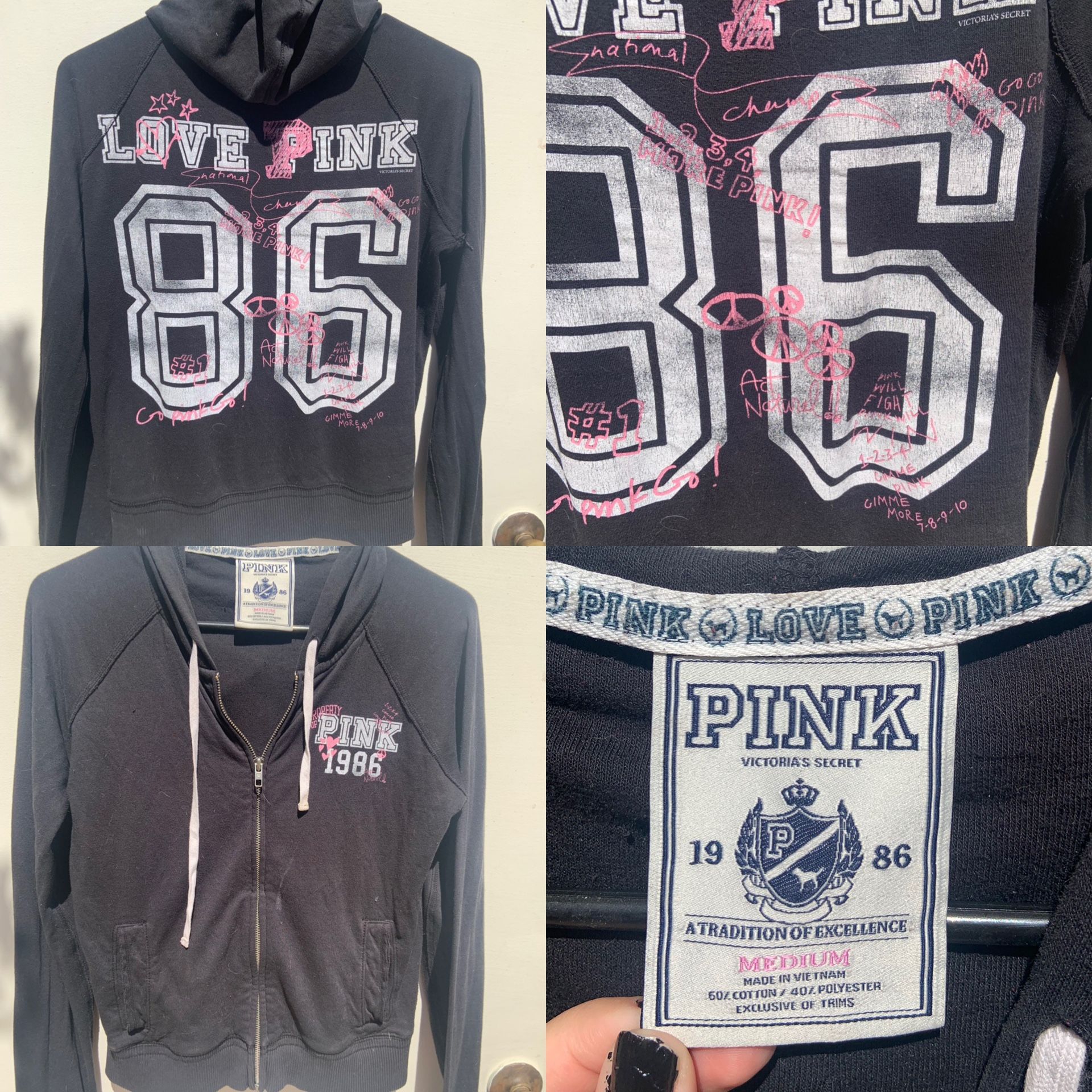 Vintage VS PINK Zip Hoodie