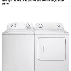 400.00. OBO Amana Washer and Dryer Set (200 EACH)