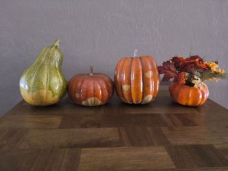 Thanksgiving Pumpkins & Gourd Decorations