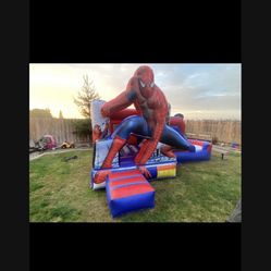 Small Spider Man Bounce House With Blower