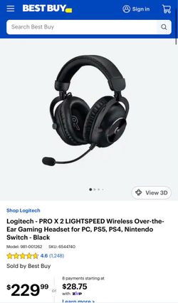 brand new logitech g pro x2 wireless