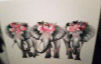 3 Elegant Elephant Painting