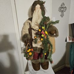 Vintage Father Christmas Santa Claus Figure 40 inches tall