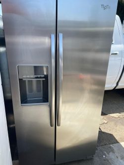 Whirlpool Side By Side Stainless Steel Fridge
