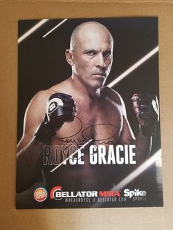 UFC and Bellator star Royce Gracie 8×10 autograph