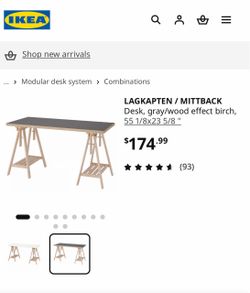 Ikea adjustable desk and chair