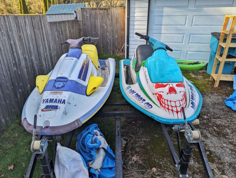 2 Jet Skis With Trailer