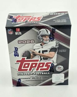 2026 Topps Flagship Football Mega Box 180 Cards Factory Sealed (8) available