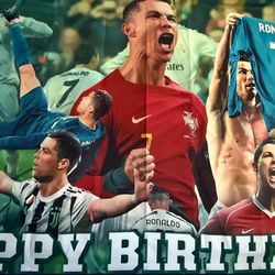 Ronaldo Happy Birthday Banner 