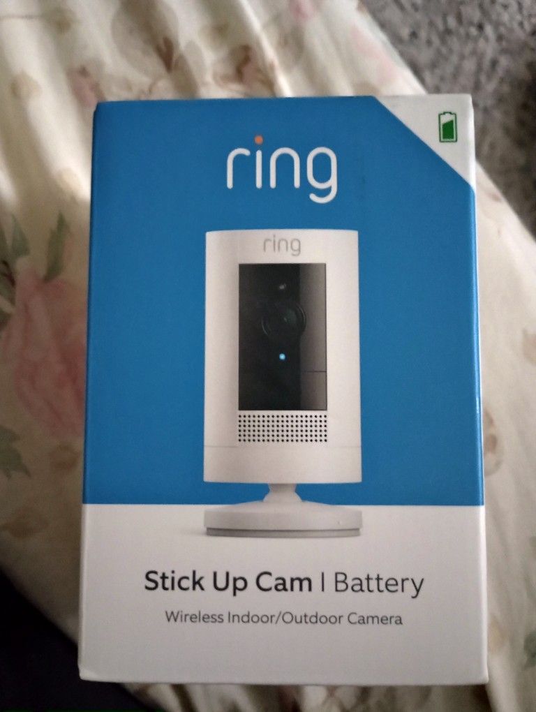 Pair Of Ring Security Cameras Indoor And Out Battery New Unopened Boxes 