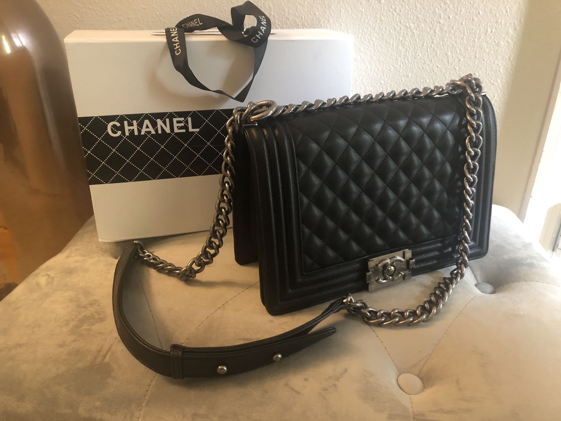 Chanel Boy Flap Bag Quilted Handbag