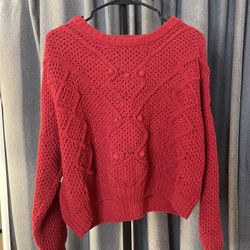 Cherry Red Sweater 