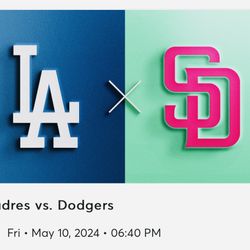 DODGERS vs PADRES FRI 5/10 TOYOTA TERRACE