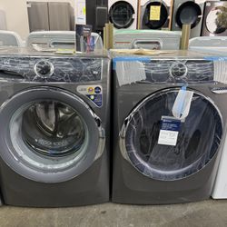 Brand new Electrolux stainless steel washer and gas dryer set 
