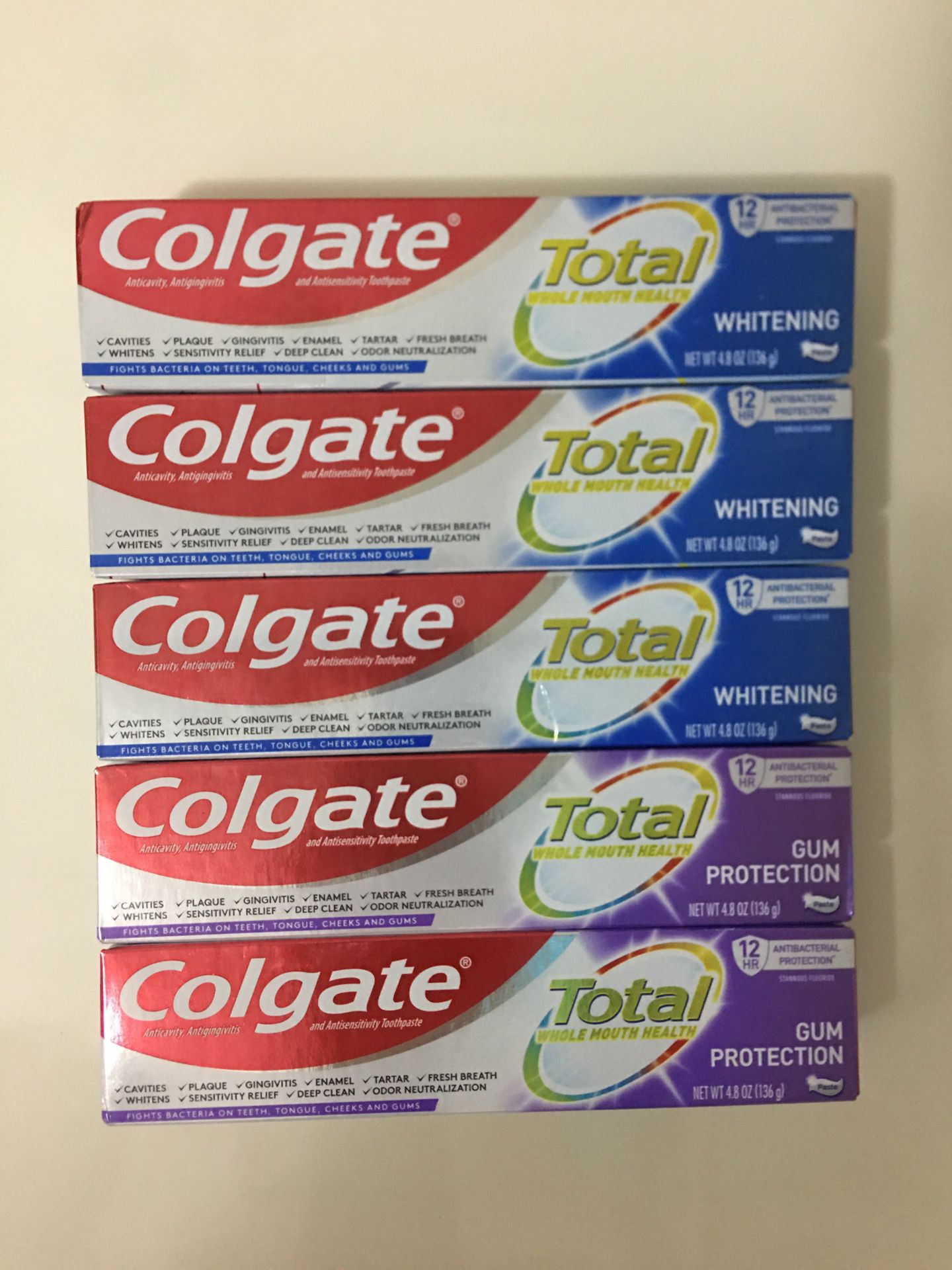 5 for $10. Colgate Toothpaste 4.8 oz. Please, read description. Hablo español.