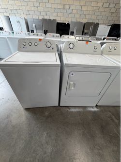 Washer and dryer Amana electric or gas with 90 days warranty