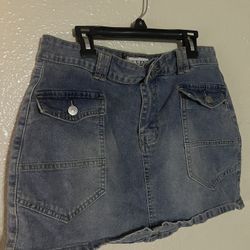 Mini Denim Skirt Size Medium 