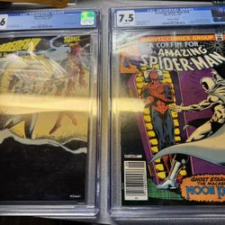Graded Spider-Man And Daredevil Comic Books