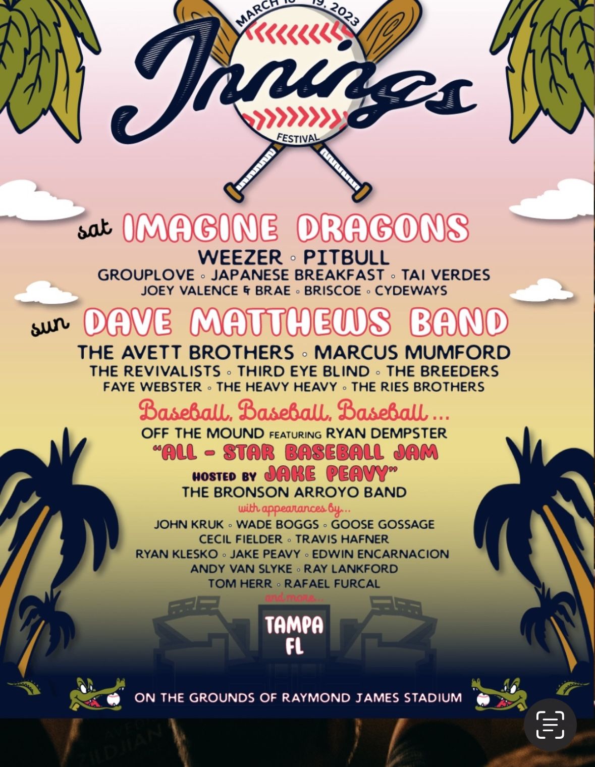 Dave Matthews, Imagine Dragons, Pitbull, Lee Brice Concert Tickets
