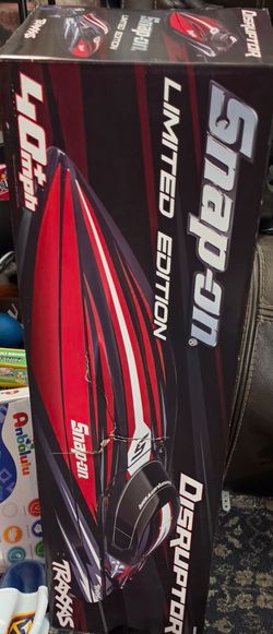 Snap On Limited Edition Disruptor Traxx Speed Boat RC and Trailer