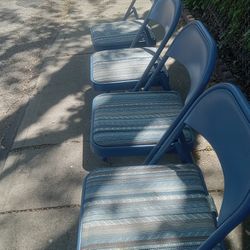 Folding Chairs With Soft Seats.