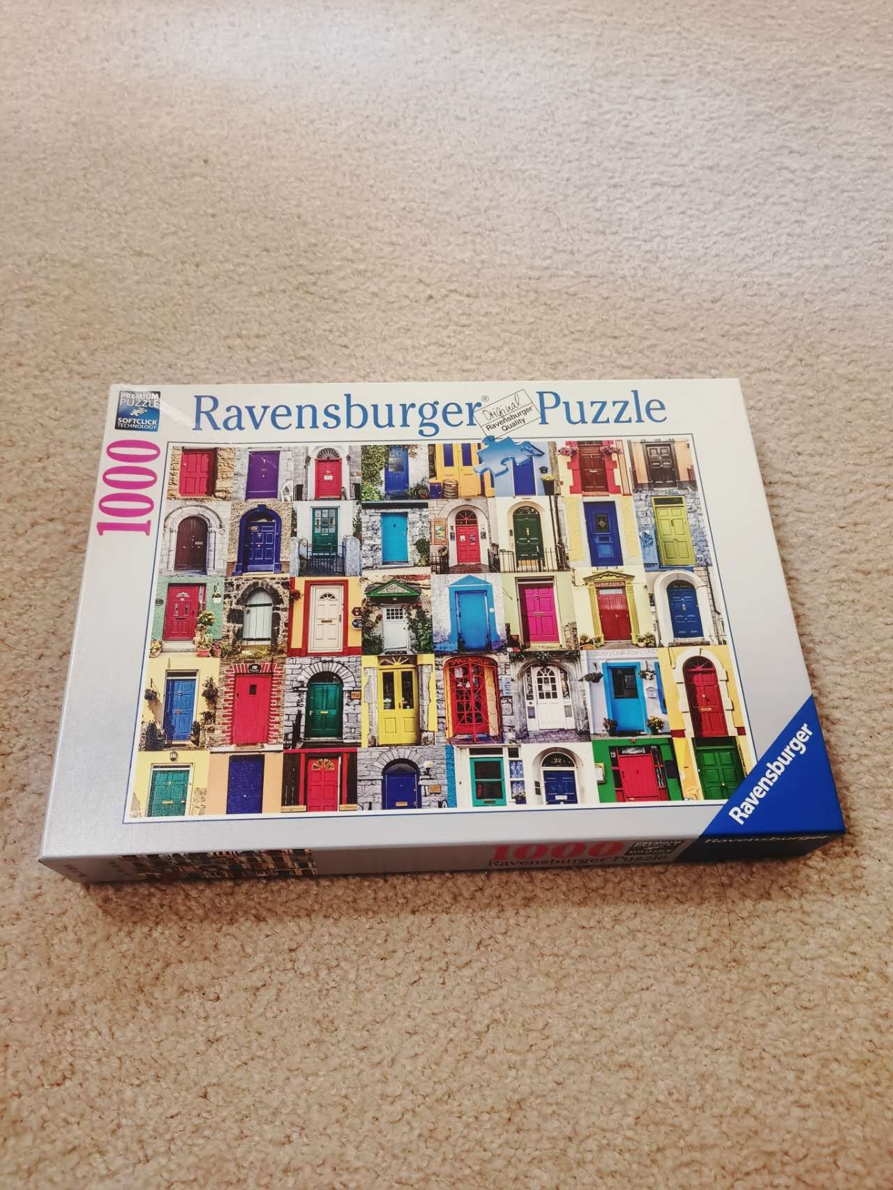 π¨ Brand New Ravensburger 1000-Piece Puzzle - "Colorful Doors" Design! π§©