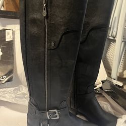 Black Guess Boots (narrow) Size 6