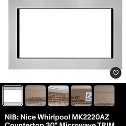 Countertop 30" Microwave TRIM KIT