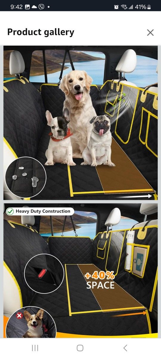 Pet Car Seat Cover