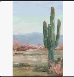 " Saguaro Cactus Study II " by Ethan Harper Painting Print
